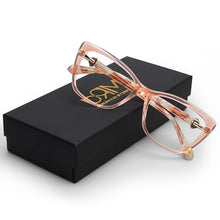 Load image into Gallery viewer, DOERAYM Blue Light Glasses for Woman: Amber Tint Reading Glasses for Night Shift Nurses &amp; Office Workers
