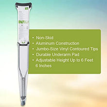 Load image into Gallery viewer, McKesson Aluminum Adjustable Underarm Crutches for Tall Adults, Max 350 lbs, 1 Pair
