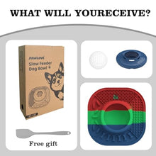 Load image into Gallery viewer, JOJDZD Dog Lick Bowl with Interactive Rolling Ball &amp; Slow Feeder, Colorful
