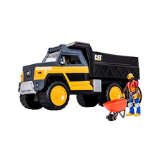 Load image into Gallery viewer, Cat Construction Workforce Hauler Action Set, 18-Piece Kids Construction Toy Playset with Freewheeling Hauler Truck, Lights &amp; Action-Activated Sounds, 4-Inch Figure, Tools &amp; Accessories, Ages 3+
