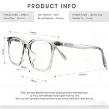 Load image into Gallery viewer, DOERAYMI Blue Light Glasses,Unisex Ultra-Light,90% Blocking+UV400,Anti-Glare HD Lenses,Reader Glasses Fit Multi-Scenarios.
