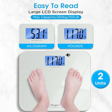 Load image into Gallery viewer, Awaiymi Talking Scales for Body Weight, Highly Accurate Digital Talking Bathroom Scale with Large LCD Screen, Auto On &amp; Off, Talking Scales for Visually Impaired or Elderly, Includes Batteries, 551 LB
