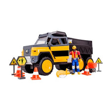 Load image into Gallery viewer, Cat Construction Workforce Hauler Action Set, 18-Piece Kids Construction Toy Playset with Freewheeling Hauler Truck, Lights &amp; Action-Activated Sounds, 4-Inch Figure, Tools &amp; Accessories, Ages 3+
