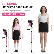 Load image into Gallery viewer, Dyna-Living Ergonomic Forearm Crutches for Adults -  Lightweight Aluminum Crutches with Adjustable Elbow Elastic Band
