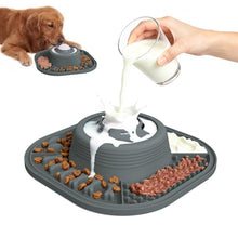 Load image into Gallery viewer, JOJDZD Dog Lick Bowl with Interactive Rolling Ball &amp; Slow Feeder s,Grey
