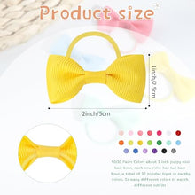 Load image into Gallery viewer, NCMAMA Dog Hair Bows with Rubber Bands for Small Dog Puppy Girls Grooming
