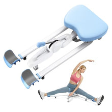 Load image into Gallery viewer, MERACH Split Machine, Stretching Equipment for Flexibility, 180° Leg Stretcher with 6-Level Length Adjustment &amp; Comfortable Pad, Home Stretch Machine for Dance, Gymnastics, 300lbs Capacity (Blue)
