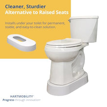 Load image into Gallery viewer, Toilevator Toilet Riser - 3.5" High Toilet Riser Base for Handicap and Elderly, Extra Tall Toilet Seat Elevator, 500 lb Capacity, Easy Install Toilet Seat Riser, Compatible with Standard Toilets
