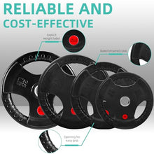 Load image into Gallery viewer, Fitvids Cast Iron 1" Standard Weight Plates Including 5FT Standard Barbell Bar &amp; Star Locks – 95 Pounds Set
