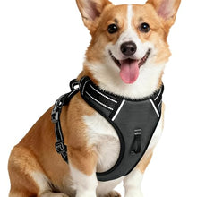 Load image into Gallery viewer, No Pull Dog Harness, No-Choke Soft Padded Reflective Dog Vest Harness with Front Clip &amp; Top Handle, 2 Quick-Release Buckles, Adjustable for Small Medium Large Dogs
