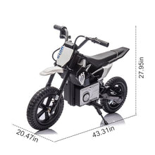 Load image into Gallery viewer, 24V Kids Ride On Electric Toy Motocross Motorcycle with High Speed Hub Motor, Shock Absorber - Ages 5-15(Black)

