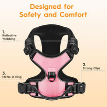 Load image into Gallery viewer, No Pull Dog Harness, No-Choke Soft Padded Reflective Dog Vest Harness with Front Clip &amp; Top Handle, 2 Quick-Release Buckles, Adjustable for Small Medium Large Dogs
