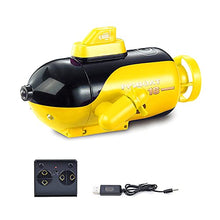 Load image into Gallery viewer, GoolRC Mini Remote Control Submarine, RC Submarine 4-Channel Remote Control Boat- Yellow
