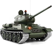Load image into Gallery viewer, 1/16 RC Tank, Heng Long Soviet Union T-34 Army Toy with Smoke, Sound, Light, 2.4G Remote Control Tank
