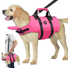 Load image into Gallery viewer, Dogcheer Dog Life Jacket with Zipper and Rescue Handle, Ripstop Puppy Life Vest with Chin Float for Swimming, Adjustable Swim Water Vest for Small Medium and Large Dogs-Pink,S
