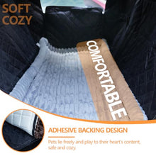 Load image into Gallery viewer, CoSofSLIP Dog Car Seat Cover 2 Piece Seat Waterproof Hammock and Light Grey Cover,Scratch Proof Nonslip Back Seat Pet Bed Mat for Travel Durable Soft Back Seat Covers for Cars Trucks and SUVs
