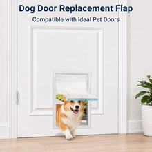Load image into Gallery viewer, Medium Dog Door Replacement Flaps 7" x 11.25", Compatible with Ideal Pet Products, Clear Flexible Replacement Flap, Dog Door Flap for Easy Installation

