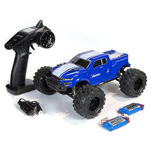 Load image into Gallery viewer, Electric Remote Control Truck with 4WD, LED Lights, 2.4GHz Radio, 2 Rechargeable Li-Ion Batteries &amp; Charger - Blue
