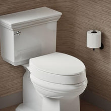 Load image into Gallery viewer, Contoured Seat with Grip-Tight Bumpers, Quick-Attach Hardware, No Slam Toilet Seat, White
