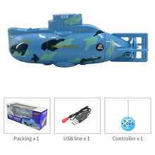 Load image into Gallery viewer, Mini RC Boat Toy Remote Control Tourist Submarine -Blue
