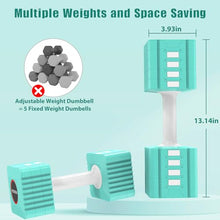 Load image into Gallery viewer, Adjustable Weight Dumbbells Set of 2, 3.4lb/5.7lb/8lb/10.3lb/12.6lb Each Hand Weight Sets for Women/Men, Adjustable Dumbbells Set for Home Gym Fitness Workout Strength Training
