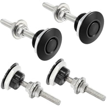 Load image into Gallery viewer, Doaho Pack of 4 Universal Aluminum Vehicle Hood Pins,Diameter 1.25" Quick Latch Bumper Release,Hood Pins for Race Car - Black
