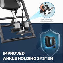 Load image into Gallery viewer, YOLEO Inversion Table for Back Pain 2026 Foldable Inversion Table w/Removable Lumbar Pad, Reversible Ankle Holders, Easy Assembly (Silver)
