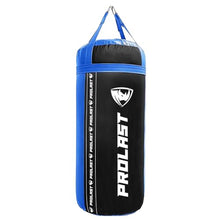 Load image into Gallery viewer, PROLAST 4Ft 135Lb XL Heavy Punching Boxing Bag for Adults, MMA, Martial Arts, Muay Thai, Kicking, Strength Training Equipment, Filled, New Edition Logo, Black and Blue

