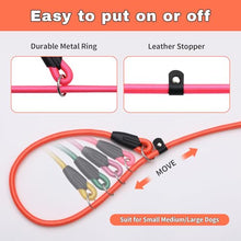 Load image into Gallery viewer, FOVRLZSE 3-Pack Adjustable Dog Slip Leads (Light Pink/Light Blue/Orange)
