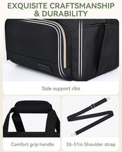 Load image into Gallery viewer, HOMESPON Double Layer Insulated Lunch Bag with Shoulder Strap, 12L, Black
