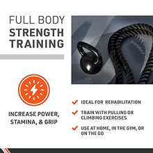 Load image into Gallery viewer, Body Sport Battle Rope, 50 ft. Long, 1.5 in. Diameter - Strong, Poly-Twine Training Cord for Indoor &amp; Outdoor Use - Home Fitness &amp; Gym Equipment
