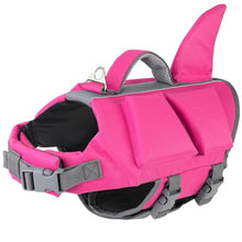 Load image into Gallery viewer, Dogcheer Dog Shark Life Jacket with Extra Foam, High Buoyancy Dog Life Vest with Rescue Handle for Swimming Boating, Reflective Adjustable Puppy Swim Vest for Small Medium Large Dogs, Pink - XS
