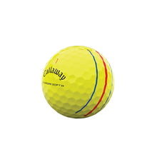 Load image into Gallery viewer, Callaway 2022 Chrome Soft Triple Track Dozen Golf Balls Yellow
