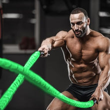 Load image into Gallery viewer, Battle Ropes Green Workout Rope 1.5inch Battle Ropes for Home Gym 30ft Exercise Ropes for Working Out Heavy Ropes for Exercise Training Weighted Rope Weighted Workout Rope Battle Rope
