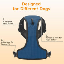 Load image into Gallery viewer, No Pull Dog Harness, No-Choke Soft Padded Reflective Dog Vest Harness with Front Clip &amp; Top Handle, 2 Quick-Release Buckles, Adjustable for Small Medium Large Dogs

