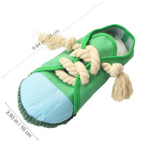 Load image into Gallery viewer, Dog Chew Toys,Creative Shoes Shape Squeaky Toy, Durable and Safe Dog Playing Toy Funny Shoes Sound Toy for Small and Medium Pets, Dog Toys to Keep Them Busy(Green)
