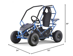 Kids Electric Go Kart Maverick 1000w Blue