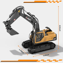 Load image into Gallery viewer, kolegend 3 in 1 Remote Control Excavator Toy 14 Channel RC Excavator Toy for Boys 3-12 with Bucket/Claw/Drill 2.4GHz Full Functional Construction Vehicles Toys Gift for 6 7 8 9 10 Years Old Kids Boys
