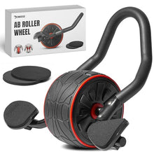 Load image into Gallery viewer, DMoose Fitness Ab Roller Wheel with Elbow Support &amp; 2 Knee Pads - Abdominal Exercise Trainer for Core Strength Training
