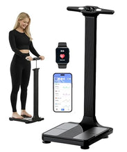 Load image into Gallery viewer, Homerz Smart Scale – Bend-Free Smart Scale with BMI, Body Fat, Muscle Mass, Full Body Composition Scale with Digital Weight Tracking, Body Scan Scale with Handle, Body Fat Scanner
