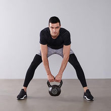 Load image into Gallery viewer, Amazon Basics Cast Iron Kettlebell for Strength Training, Wide Handle, 60 Pounds, Black
