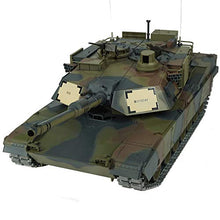 Load image into Gallery viewer, Heng Long Modified Edition 1/16 2.4ghz Remote Control US M1A2 Abrams Tank Camouflage Color(360-Degree Rotating Turret)
