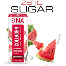 Load image into Gallery viewer, HYDRADNA- Sparkling Liquid Collagen Protein Water Drink Balanced Nutrients for Wellness - Sugar-Free - Keto-Friendly - No Gluten (12 Pack) Watermelon
