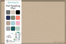 Load image into Gallery viewer, Dog Food Mat - 24x15 Raised Edges Dogs Mat for Food and Water Prevent Spill, Waterproof Cat Food Mats Protect Floors, Easy Clean Dog Bowl Mats for Food and Water, Silicone Pet Feeding Placemats Beige
