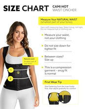 Load image into Gallery viewer, HOT SHAPERS Cami Hot Waist Cincher with Waist Trainer – Hourglass Essentials-Black (Medium)
