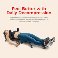 Load image into Gallery viewer, Sunny Health &amp; Fitness No-Hang Inversion Decompression Table for Back Pain Relief, Adjustable Stretch Table, 400 LB Capacity
