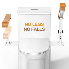 Load image into Gallery viewer, Simple Project 15.7" Toilet Safety Rails for Seniors, Flipped 90°＆Adjust Heigh Toilet Seat Handle, Super Sturdy 500LBS Toilet Safety Frame for Disabled or Mobility Issues, Grab Bars Arms(Brown)
