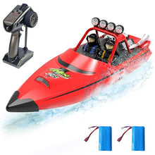 Load image into Gallery viewer, RC Boat for Kids Adults 2.4GHz Remote Control Boats with LED Light for Pool Lakes Water
