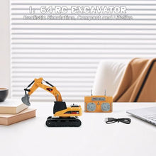 Load image into Gallery viewer, BRRRRT 1/64 Full Proportion Remote Control Excavator,Remote Control Construction Vehicles with Metal Shovel.
