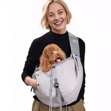Load image into Gallery viewer, Dog Carrier Sling,Dog Carriers for Small Dogs &amp; Cats Up to 20lbs,Puppy Carrying Backpack Pet Purse with Pockets,Adjustable Shoulder Strap,Hands Free for Travel (Grey)
